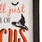 Glitzhome® Halloween Wooden Standing Easel Sign Décor